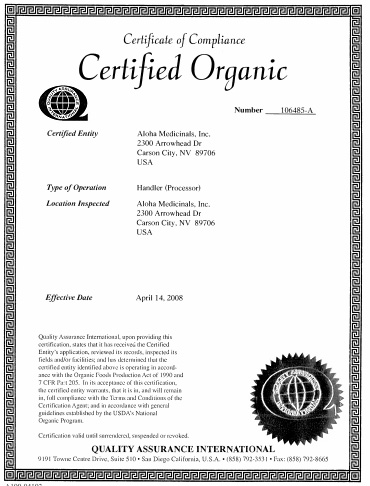 Certifcat Organic